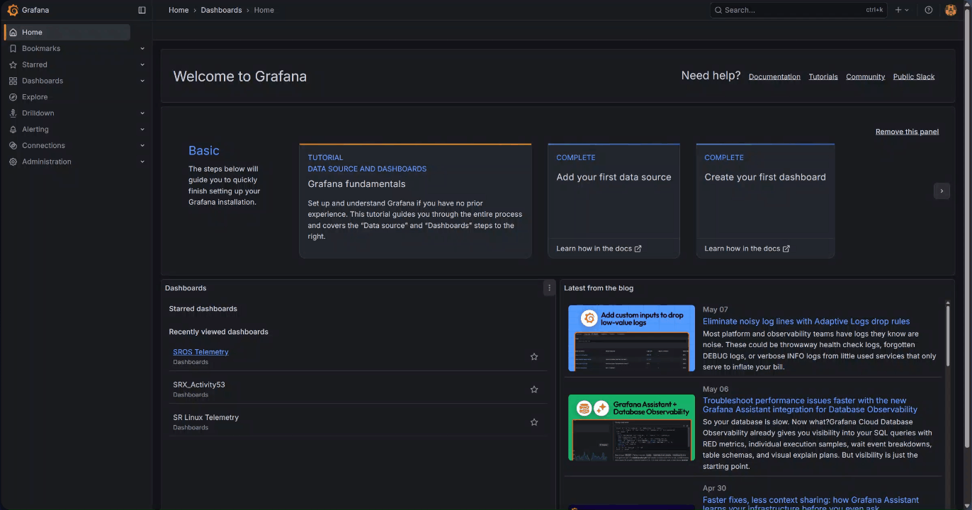 Fig. 3 - Grafana